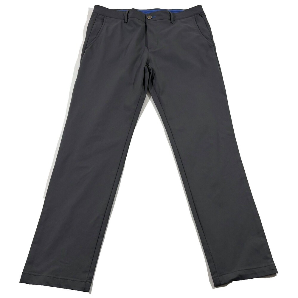 Twillory Mens Gray Tailored Fit Performance Golf Chinos Casual Pants Sz 34 x 30